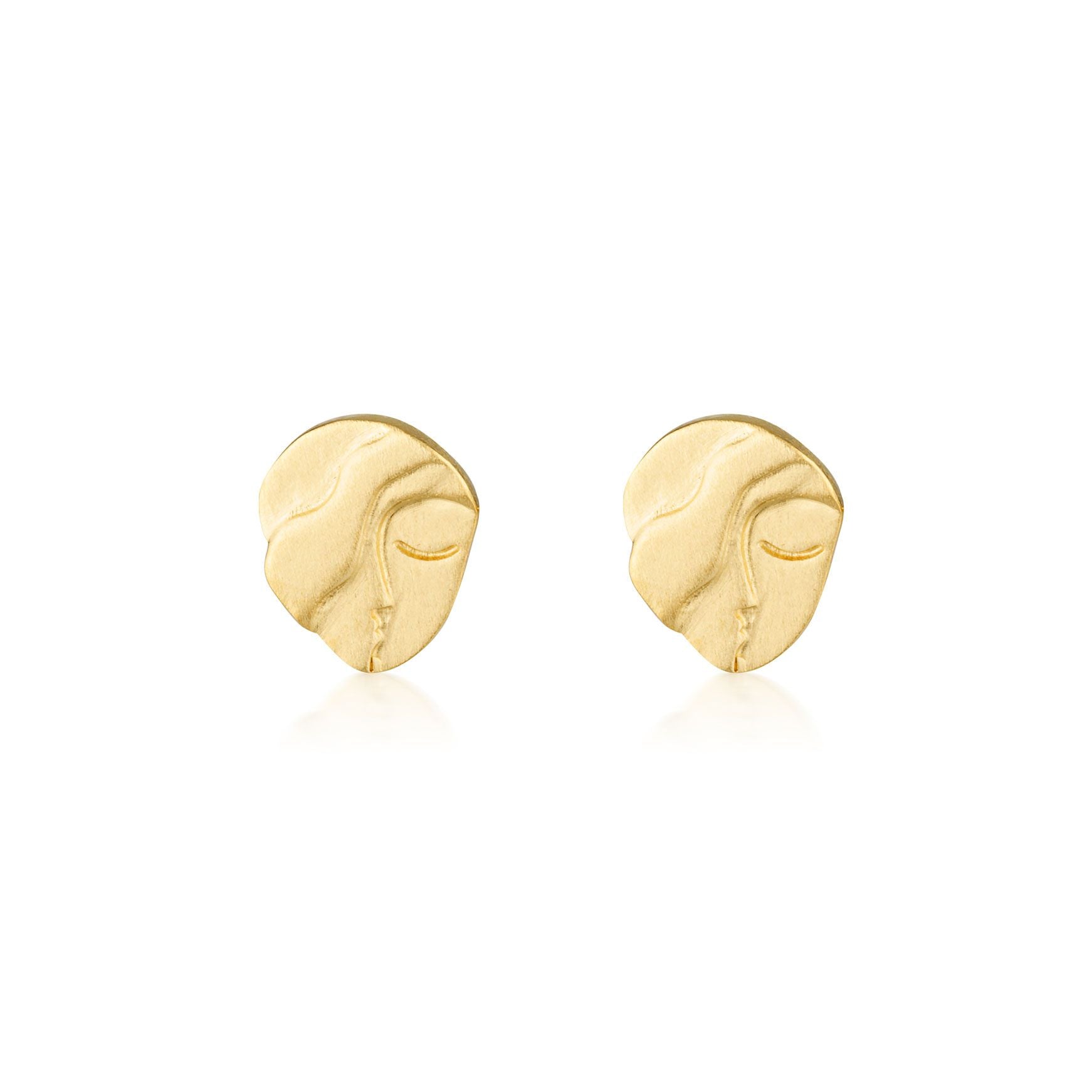 Linda Tahija Aphrodite Stud Earrings Gold