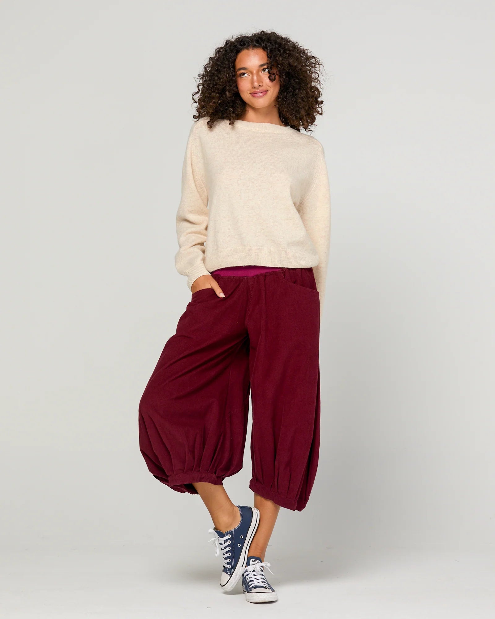 Boom Shankar Cord Guru Pant Merlot