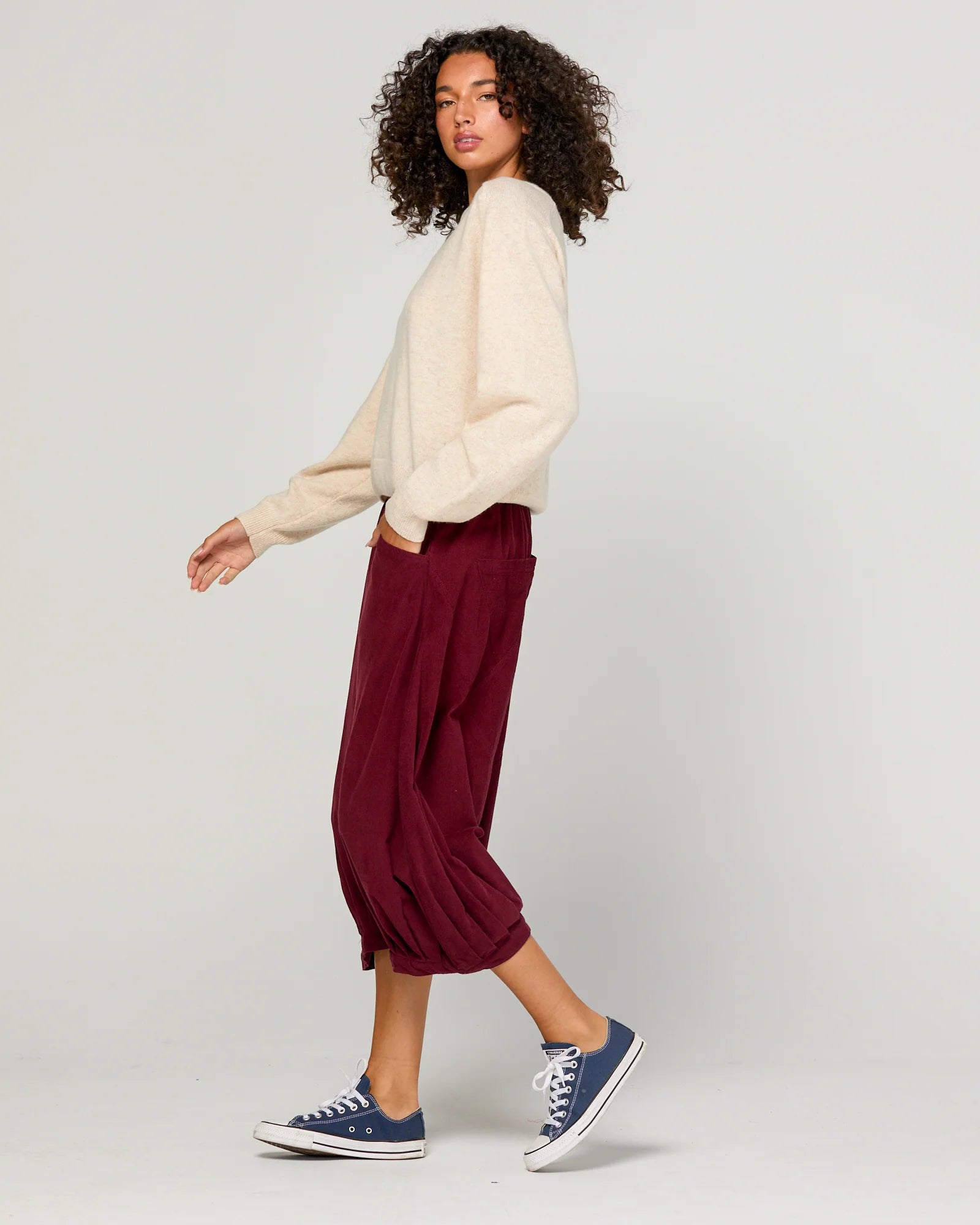 Boom Shankar Cord Guru Pant Merlot