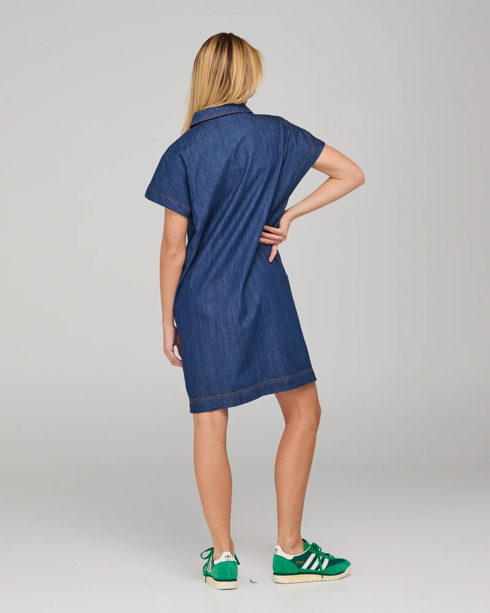 Boom Shankar Fumiko Mini Dress Dark Denim