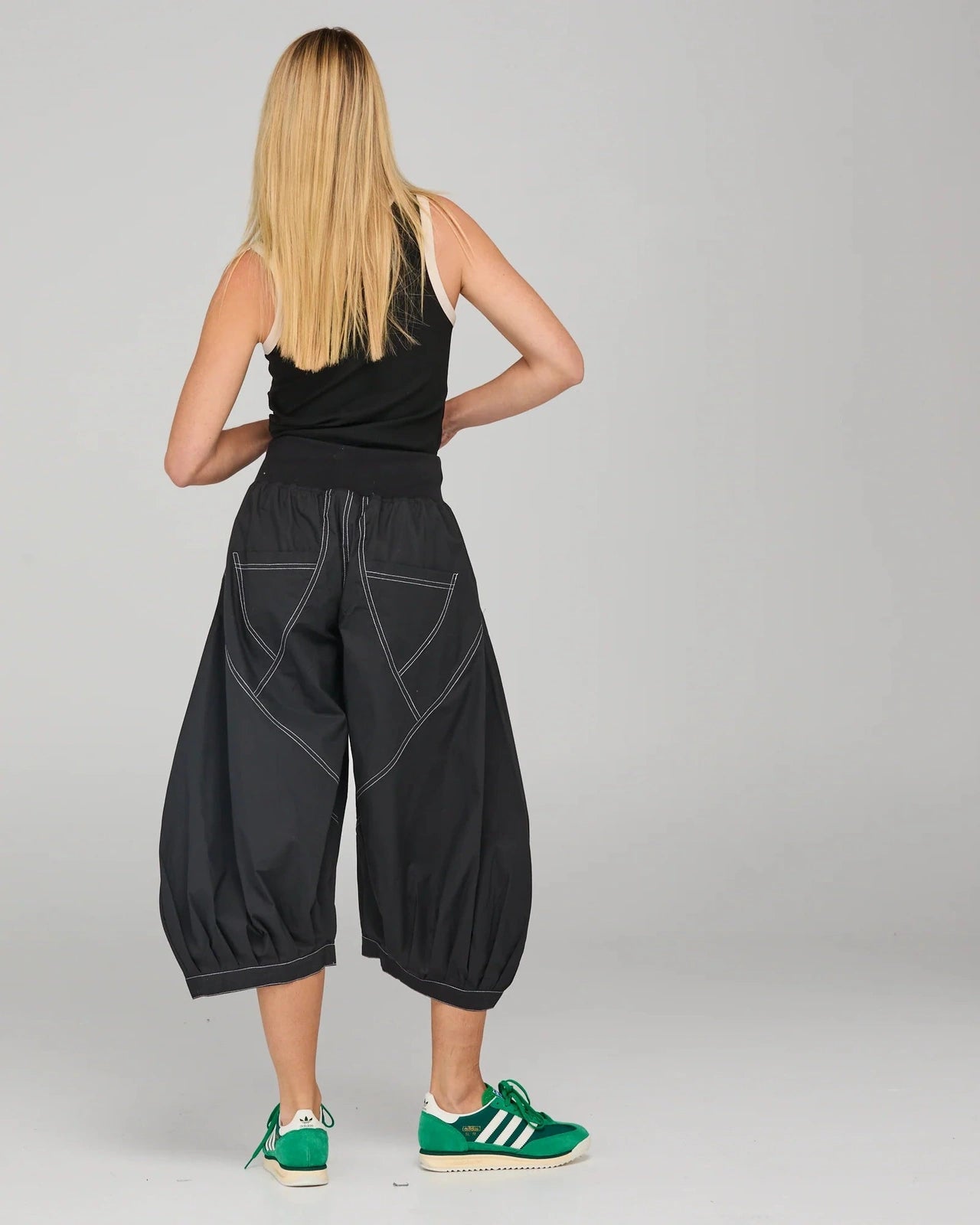 Boom Shankar Guru Pant Black White Stitching