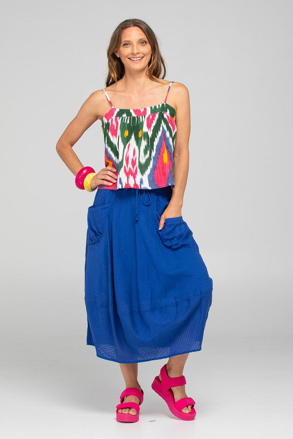 Boom Shankar Guru Skirt Blu