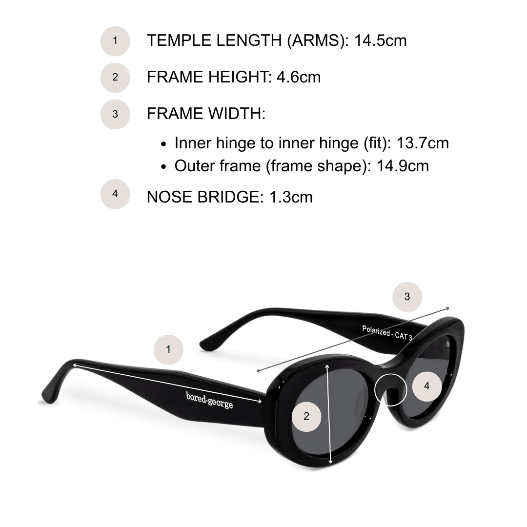 Bored George Sunglasses Kylie Black