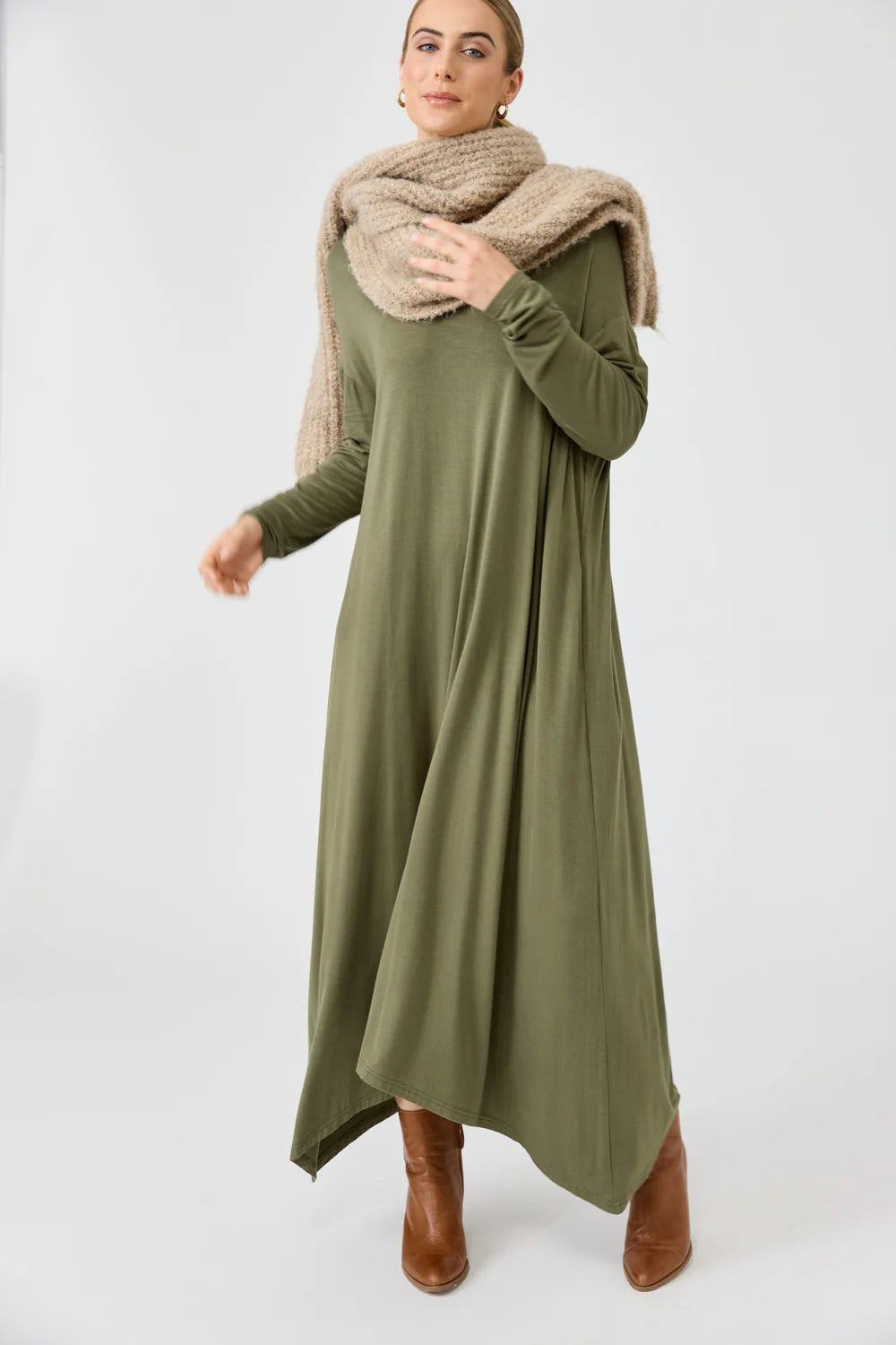 Eb & Ive Studio Jersey Dress Fern