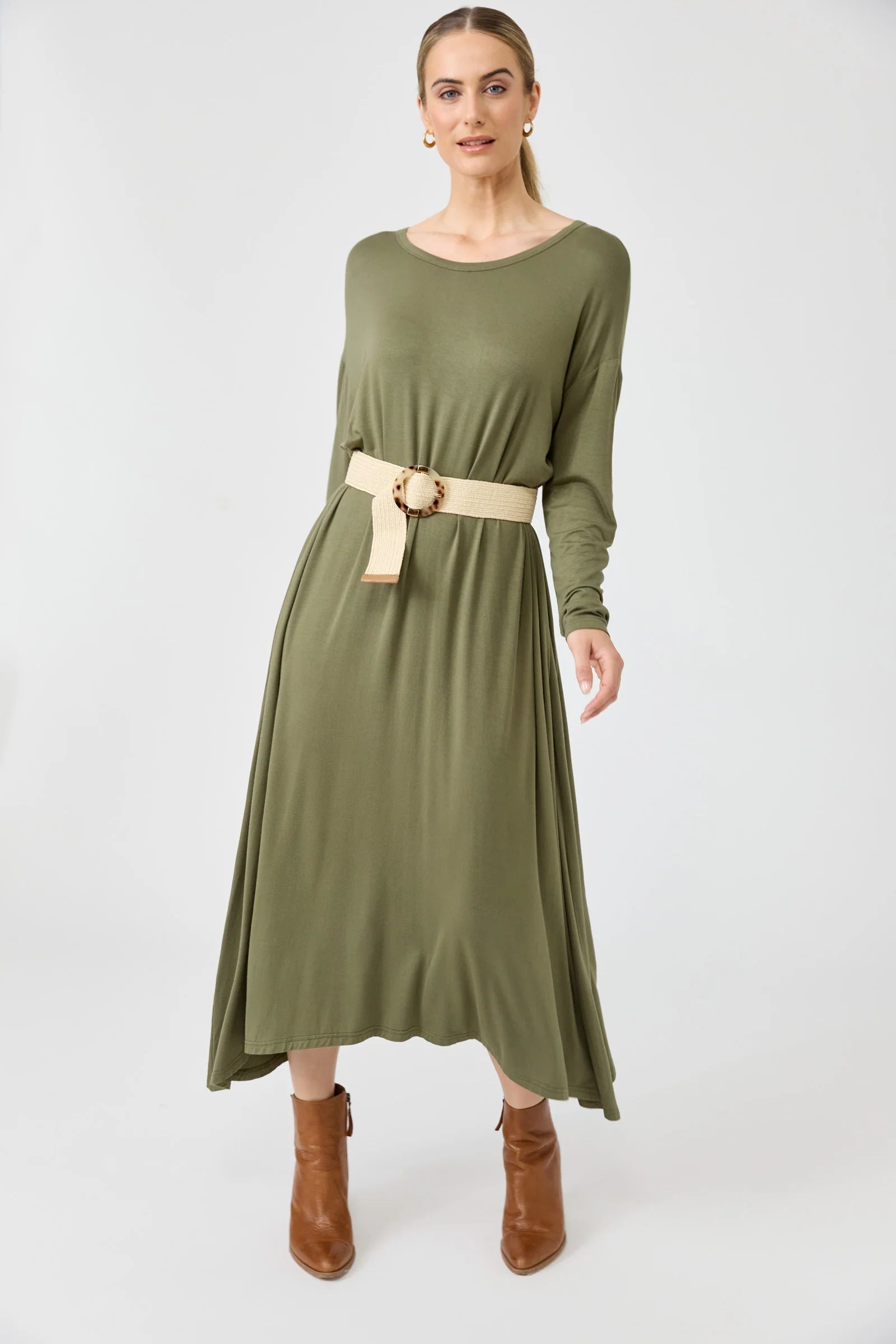 Eb & Ive Studio Jersey Dress Fern