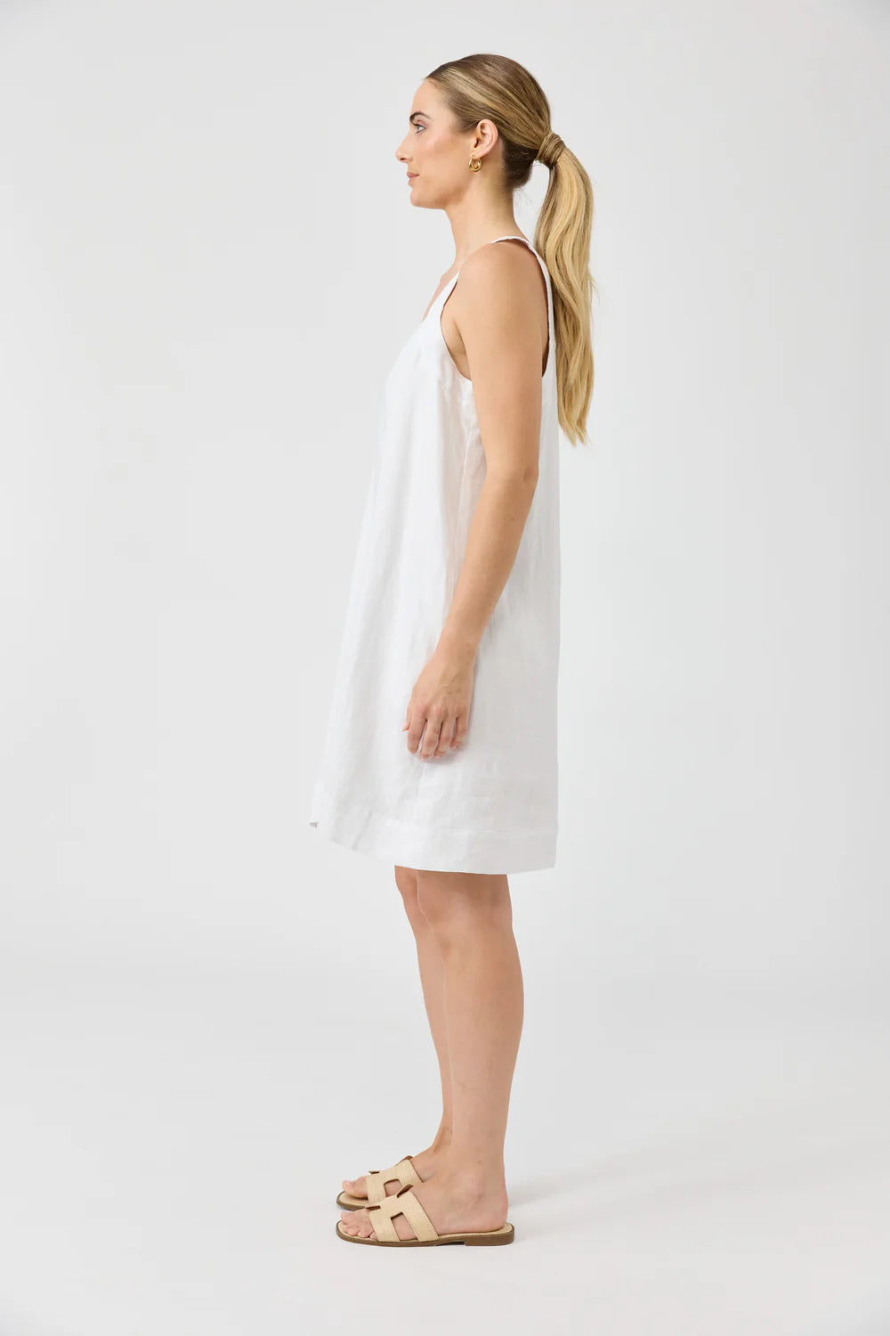 Eb & Ive Studio Short Tank Dress White