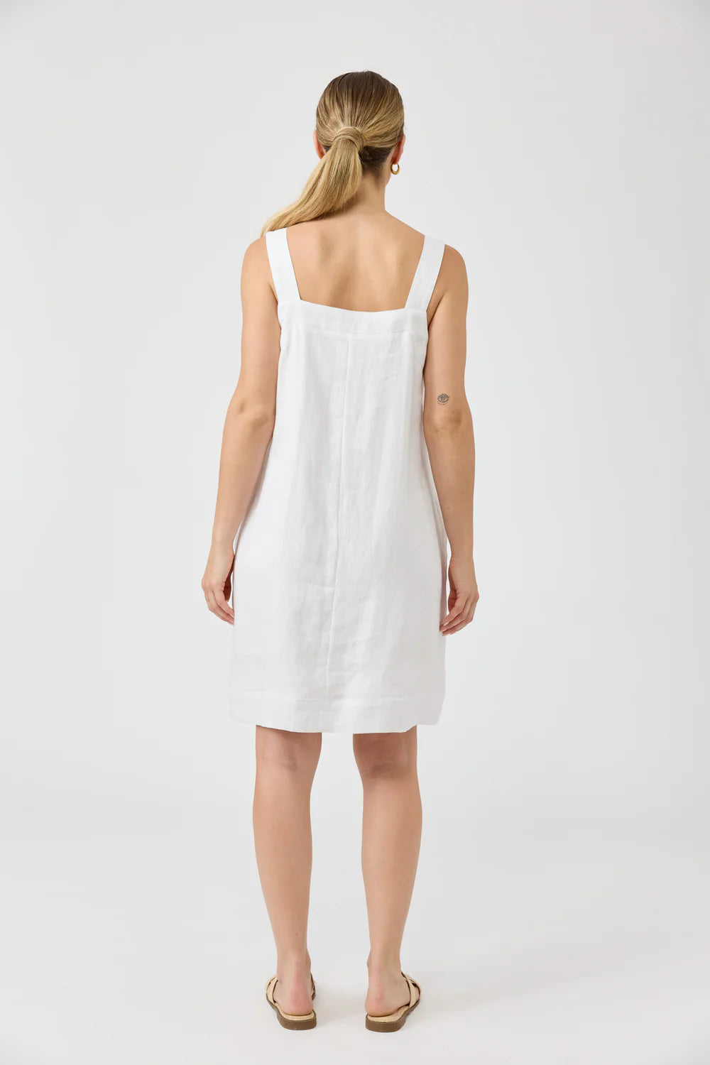 Eb & Ive Studio Short Tank Dress White