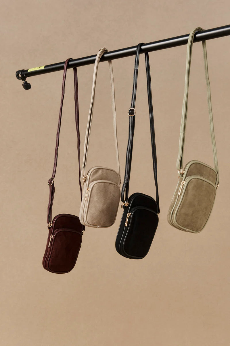 Eb & Ive Sable Phone Bag Mahogany