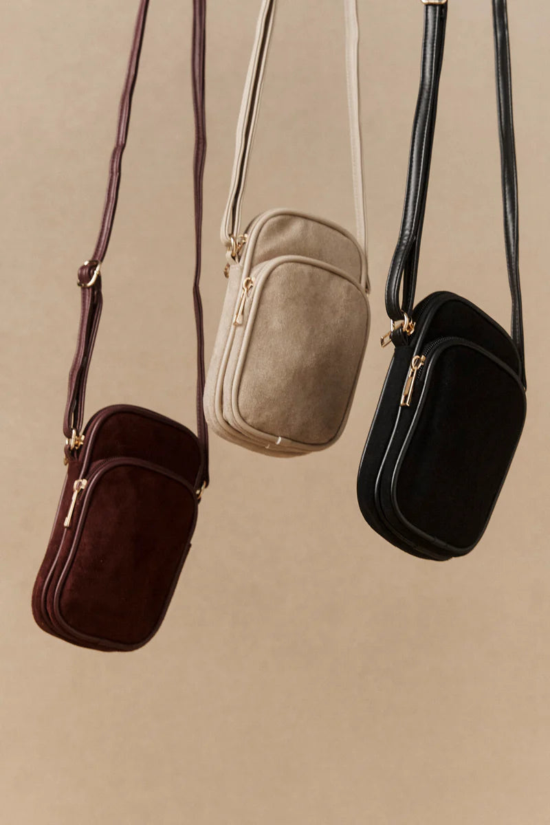 Eb & Ive Sable Phone Bag Mahogany