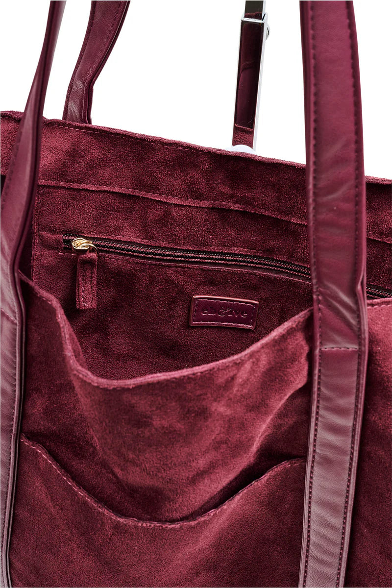 Eb & Ive Sable Tote Mahogany