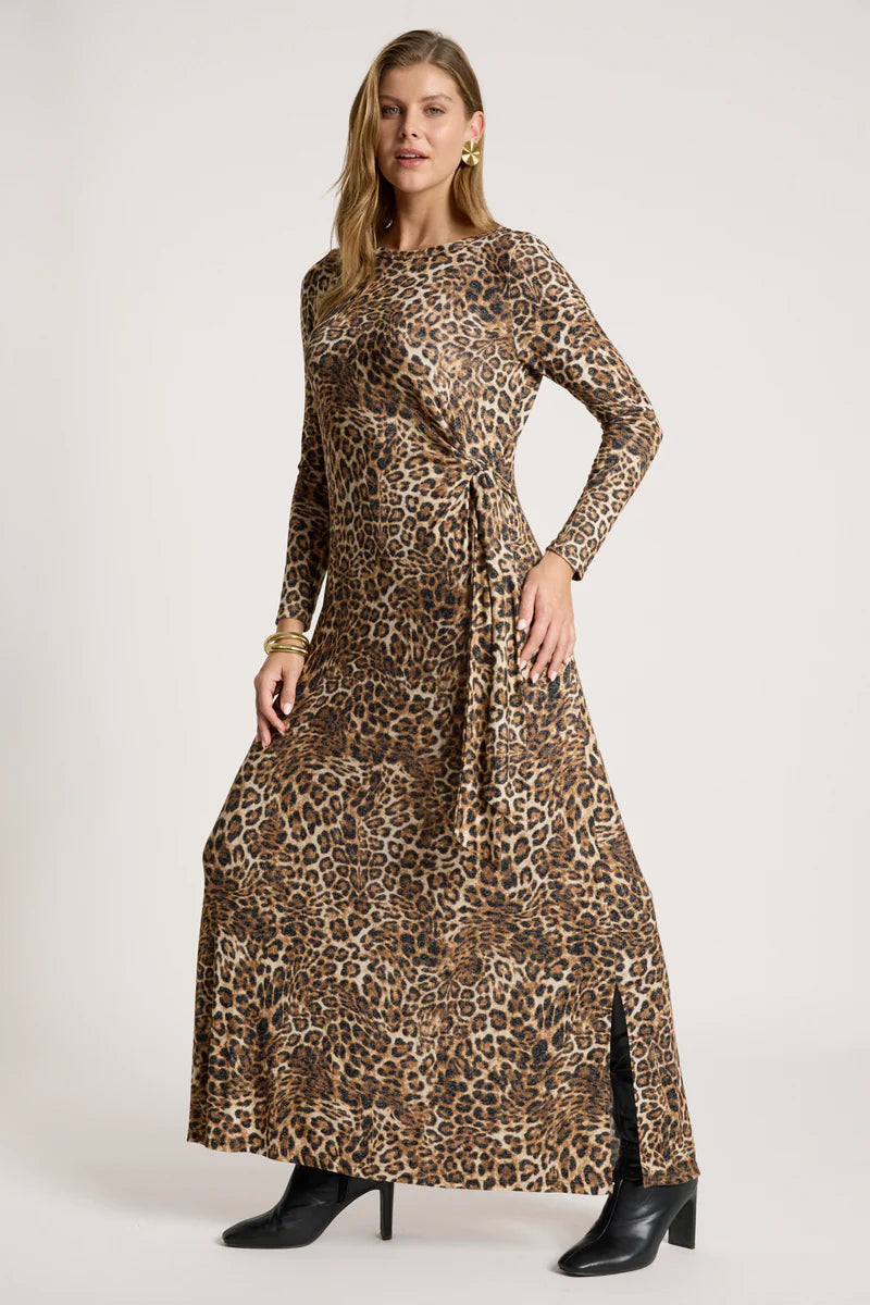 Eb & Ive Aria Tie Maxi Dress Nomad