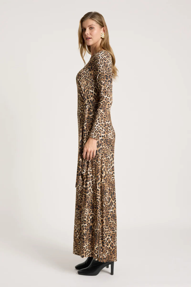 Eb & Ive Aria Tie Maxi Dress Nomad