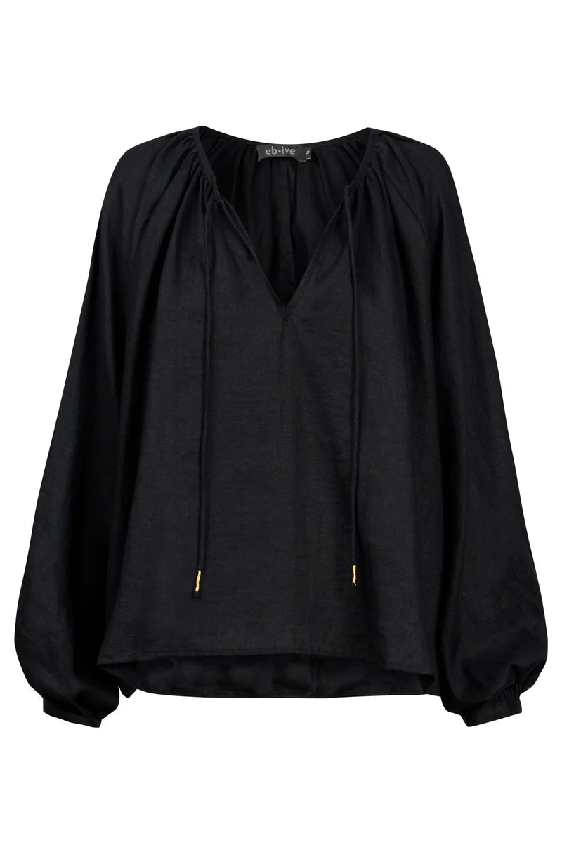Eb & Ive Bajau Blouse Black