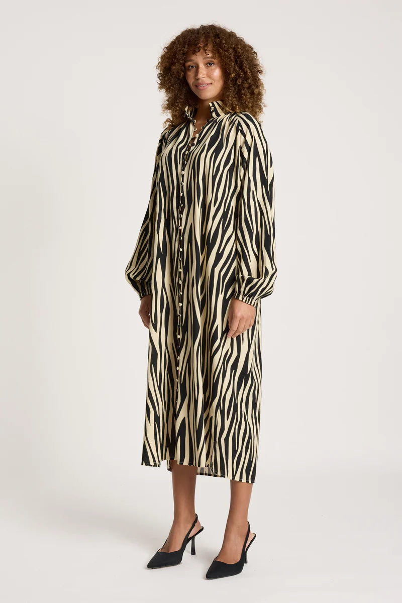 Eb & Ive Bajau Button Dress Savanna
