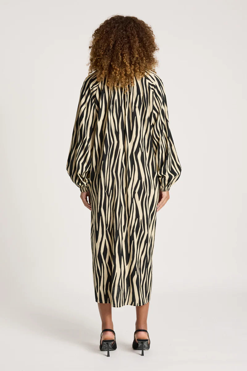 Eb & Ive Bajau Button Dress Savanna