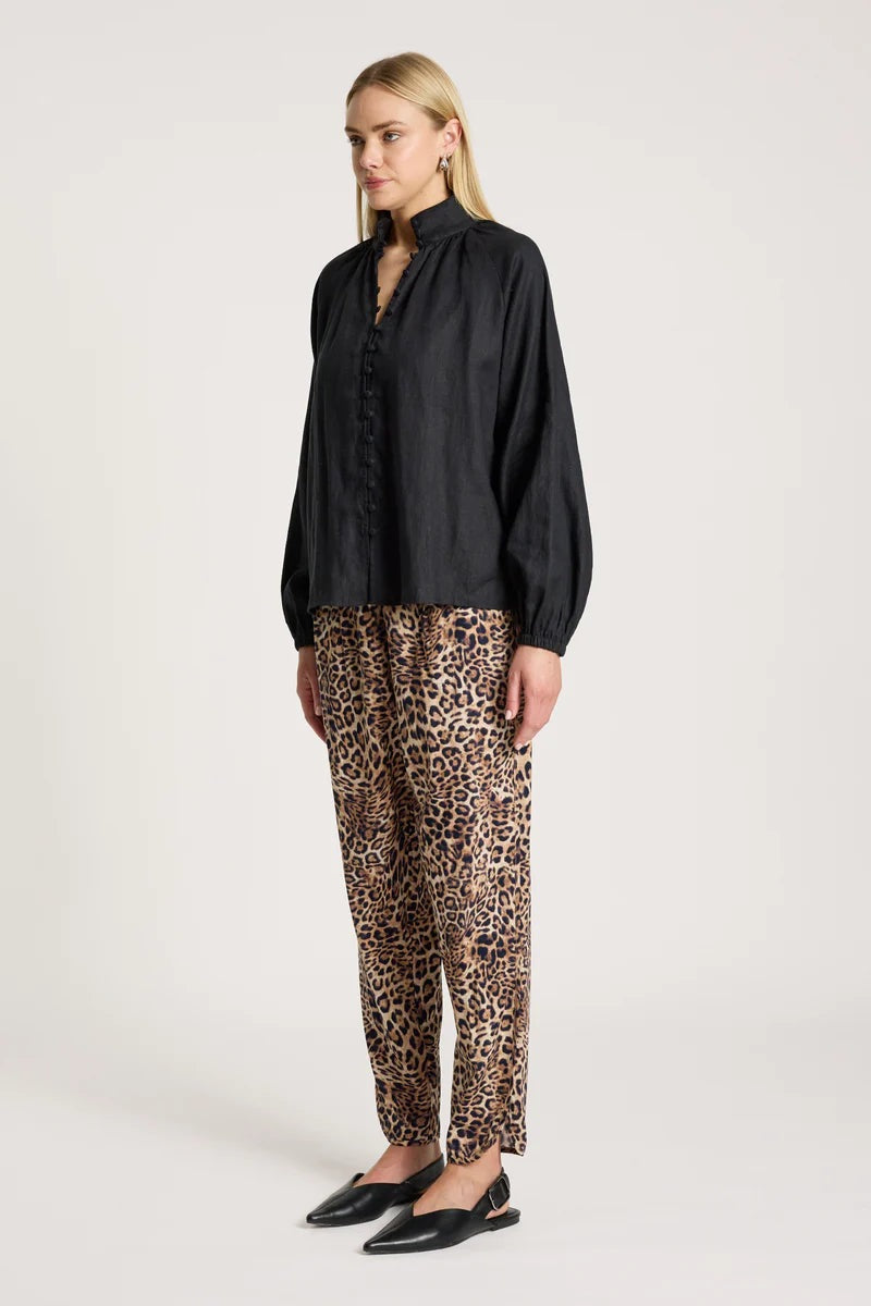 Eb & Ive Bajau Button Shirt Black