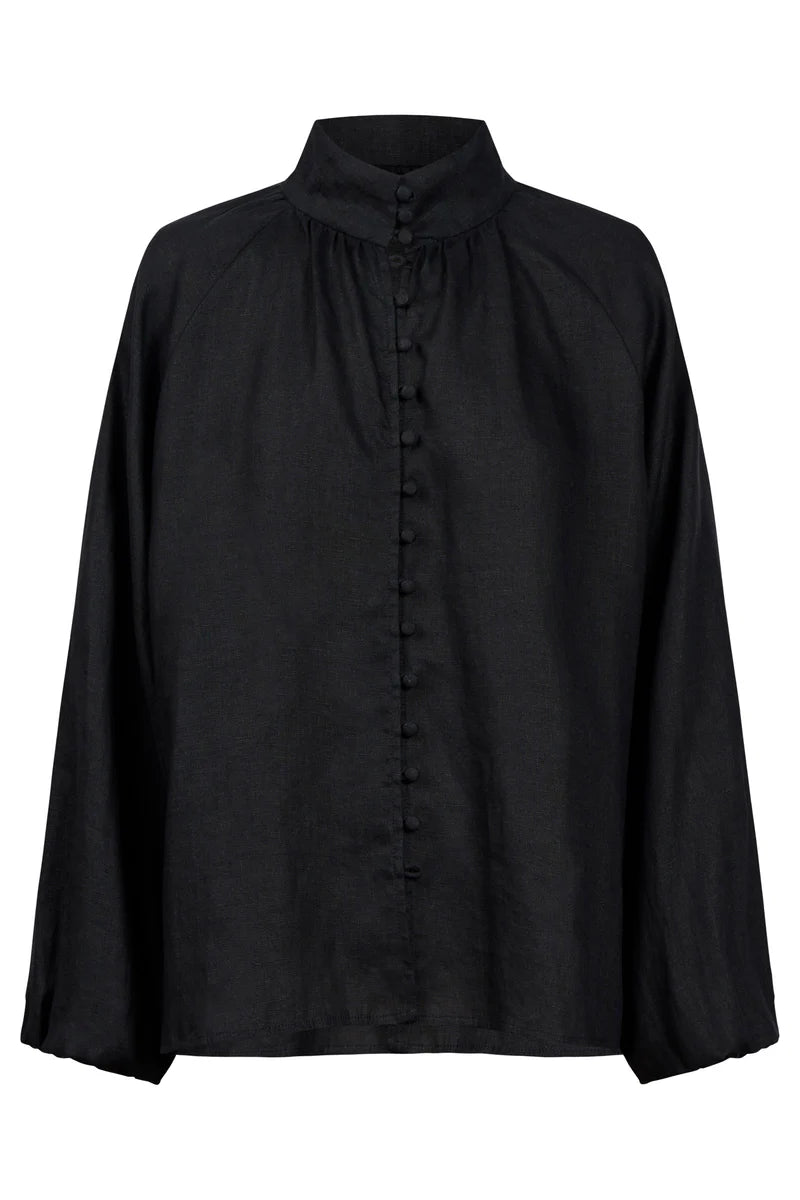 Eb & Ive Bajau Button Shirt Black