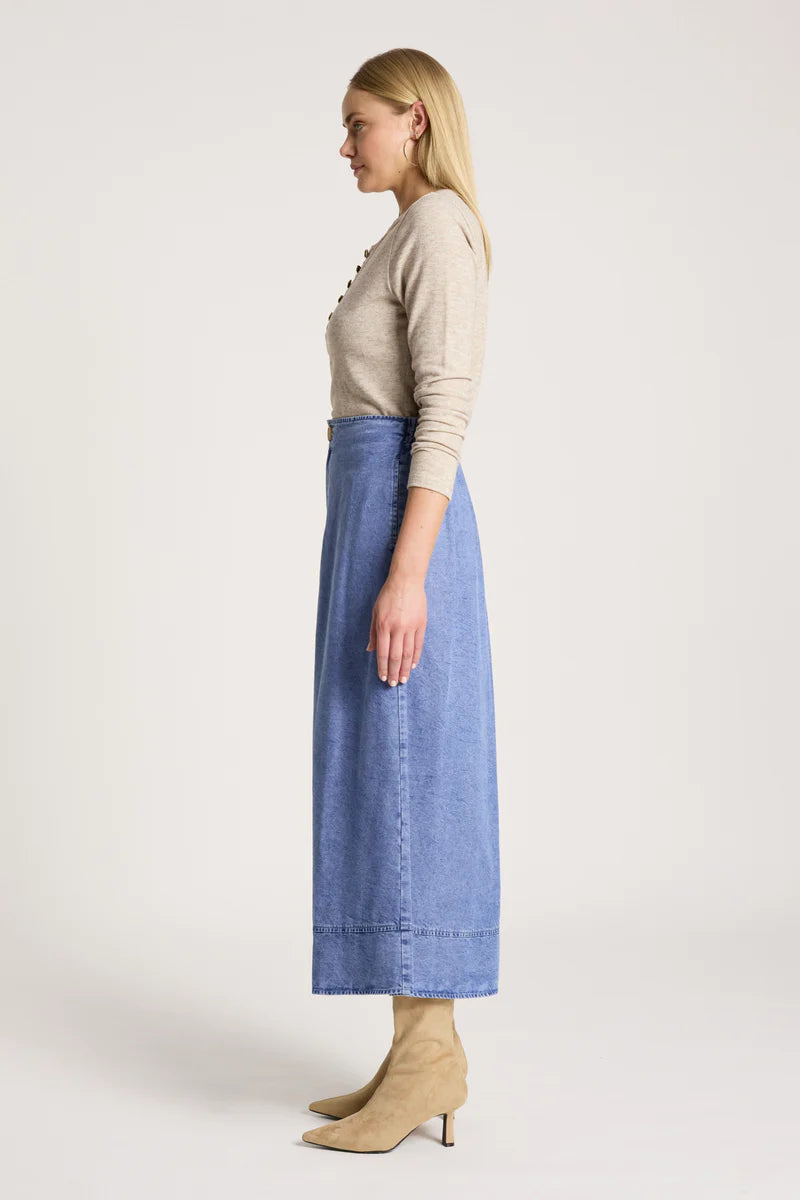 Eb & Ive Bodhi Denim Skirt Denim