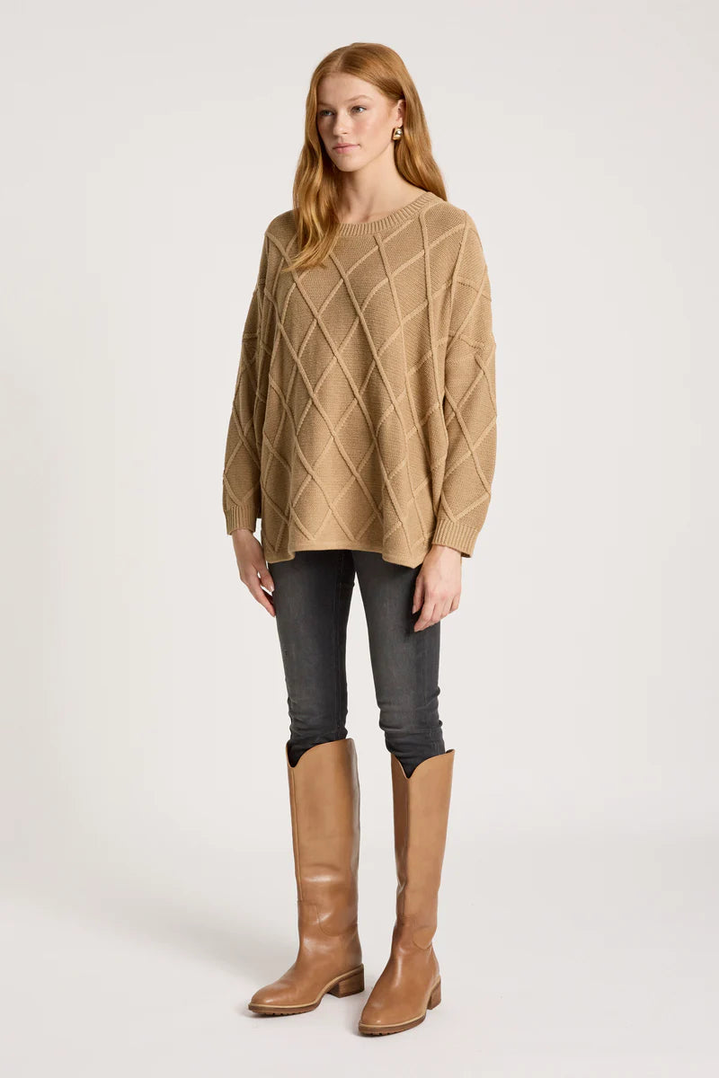 Eb & Ive Liora Relaxed Jumper One Size Mocha