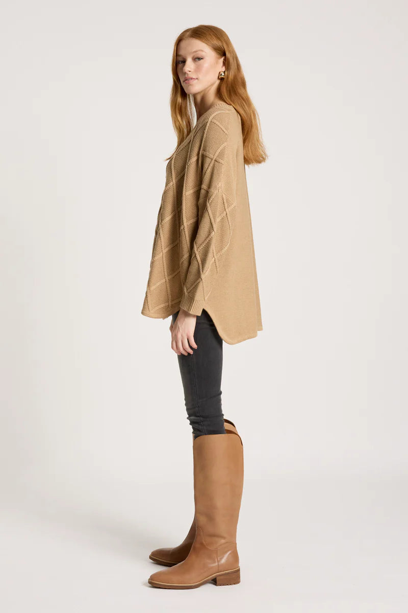 Eb & Ive Liora Relaxed Jumper One Size Mocha