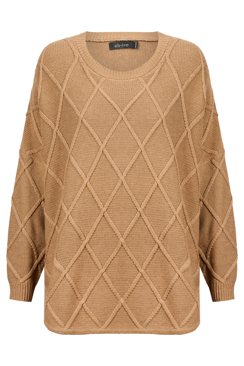 Eb & Ive Liora Relaxed Jumper One Size Mocha