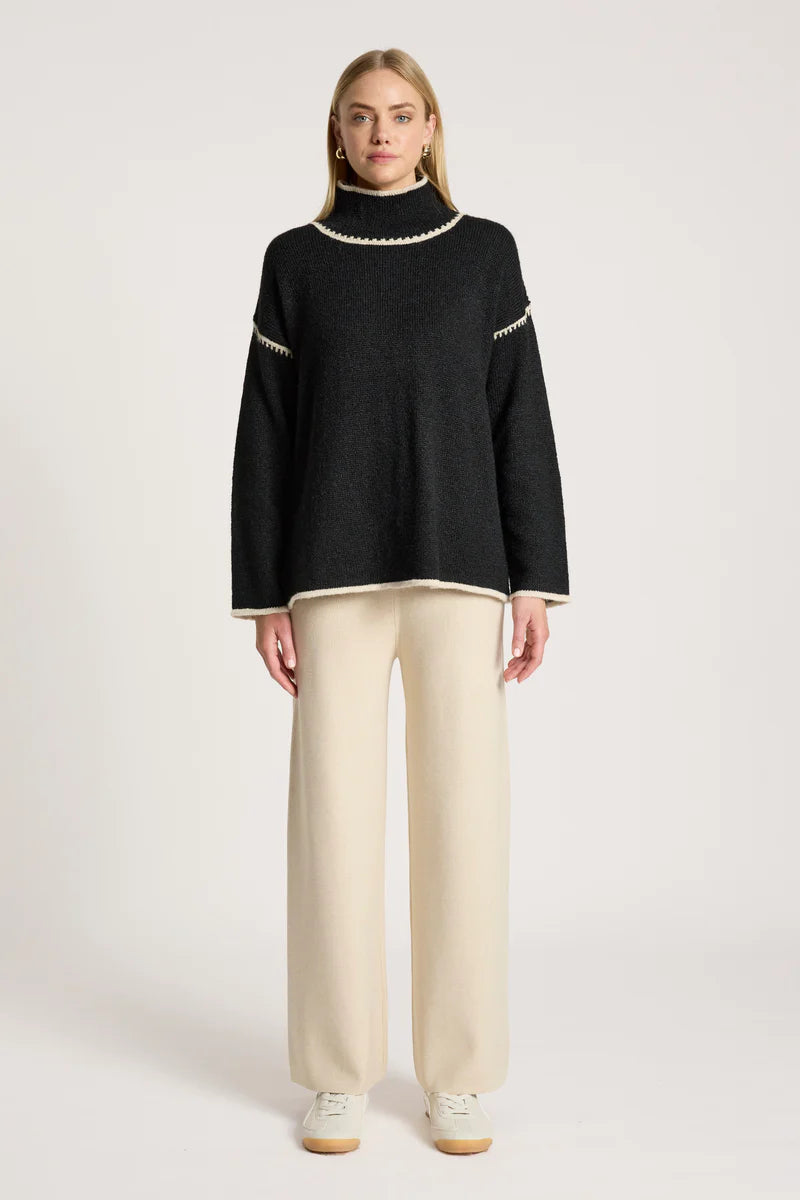 Eb & Ive Orin Jumper Black/Dune