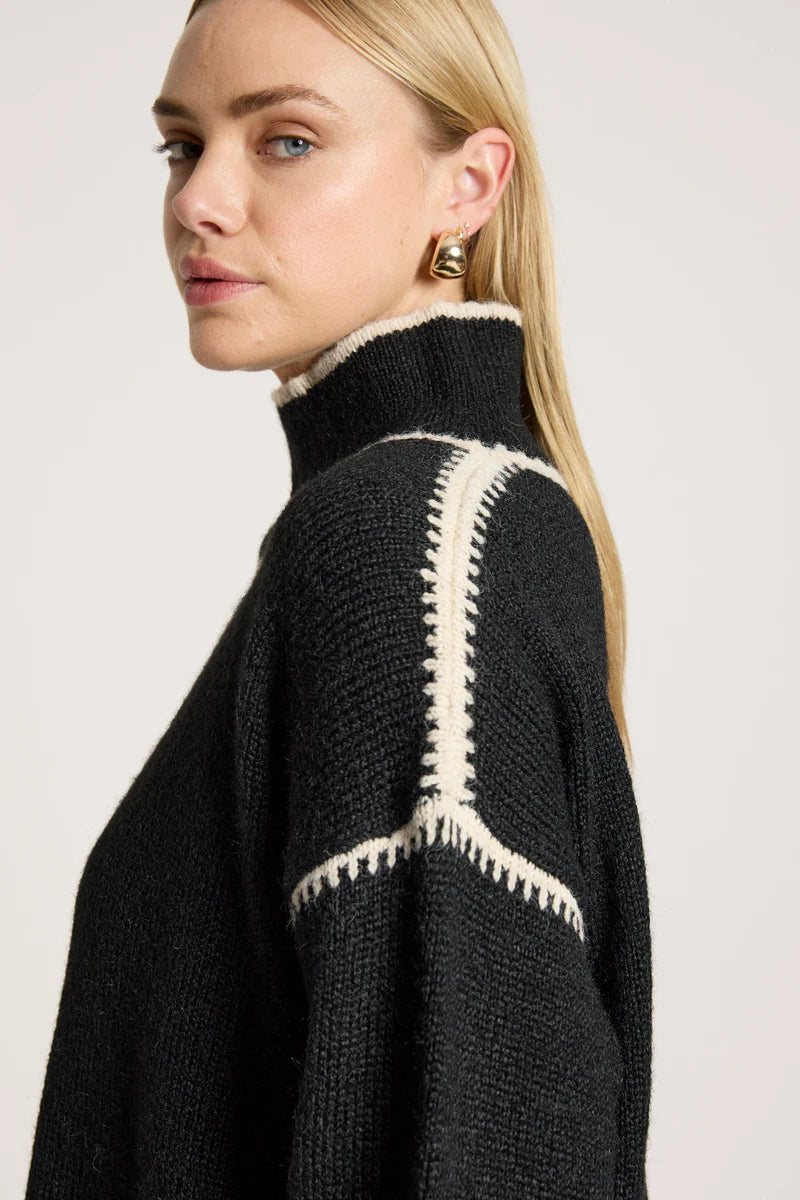 Eb & Ive Orin Jumper Black/Dune