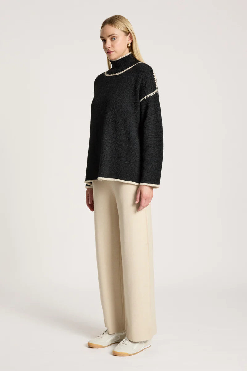 Eb & Ive Orin Jumper Black/Dune