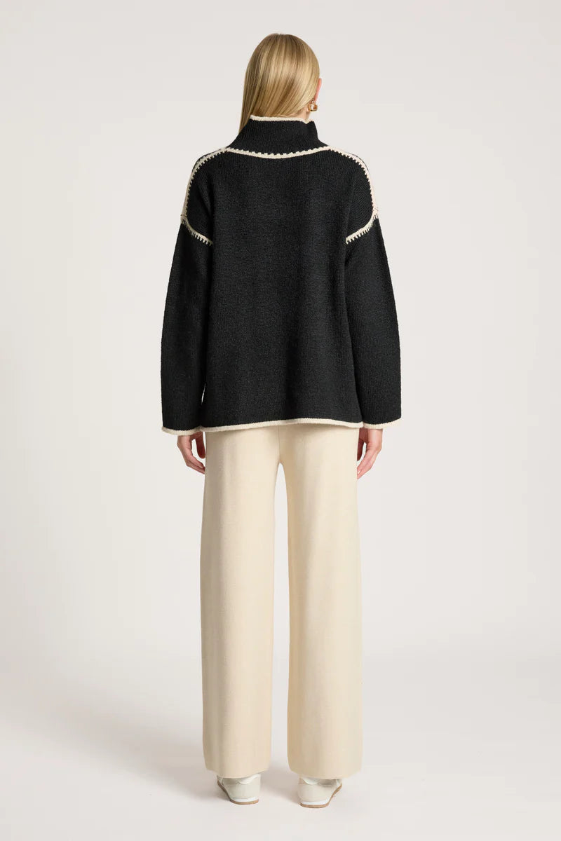 Eb & Ive Orin Jumper Black/Dune