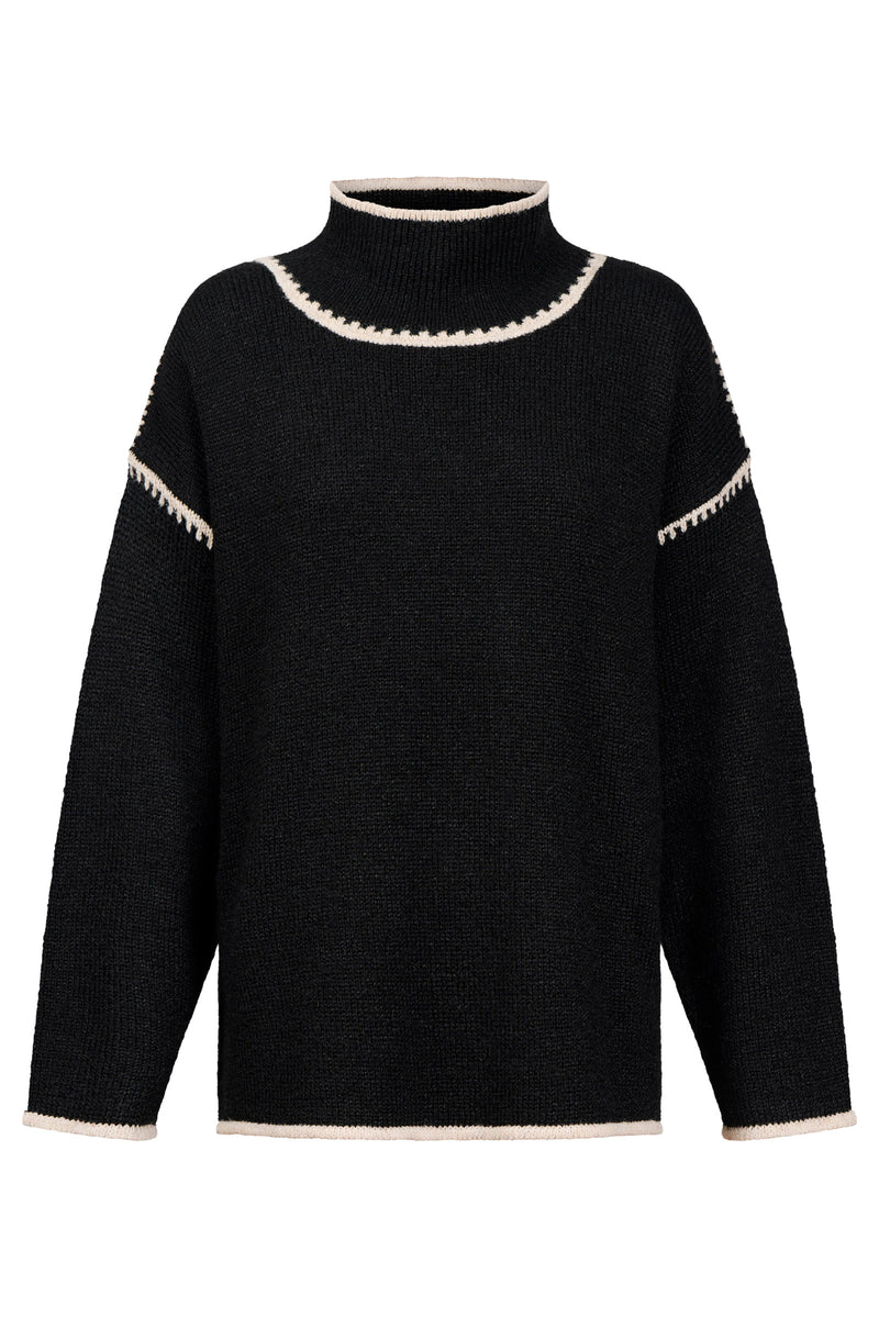 Eb & Ive Orin Jumper Black/Dune