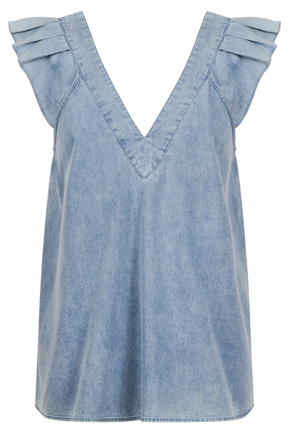 Eb & Ive Roam Tie Top Denim
