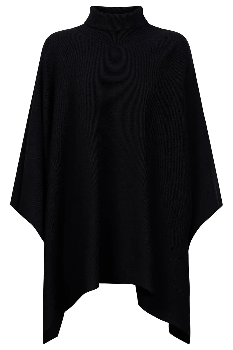 Eb & Ive Samira Poncho Black