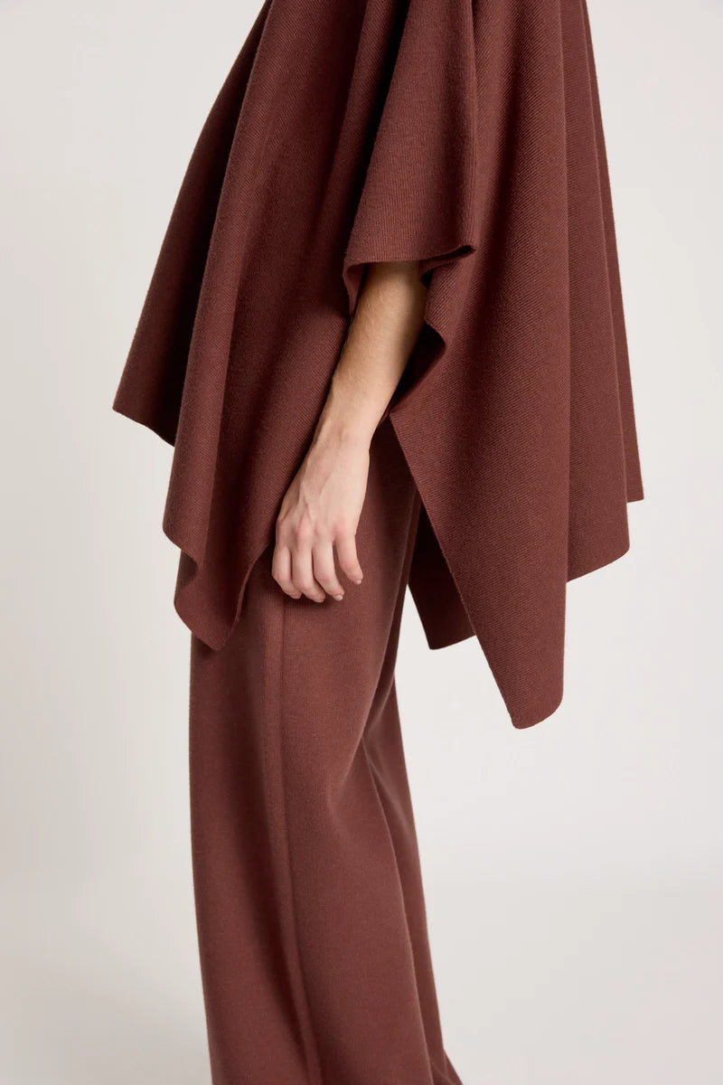 Eb & Ive Samira Poncho Mahogany