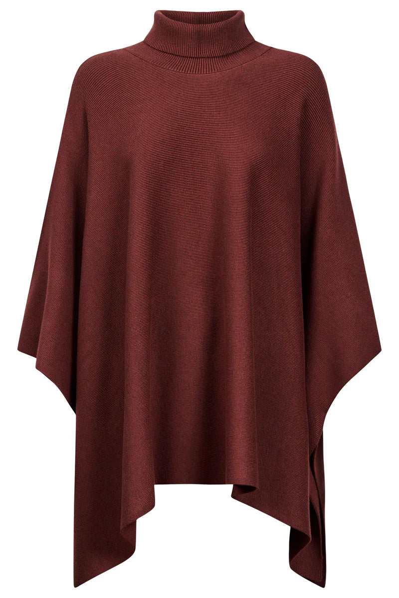 Eb & Ive Samira Poncho Mahogany