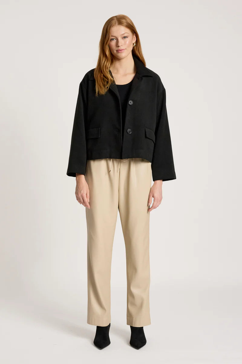 Eb & Ive Wanderer Crop Jacket Black