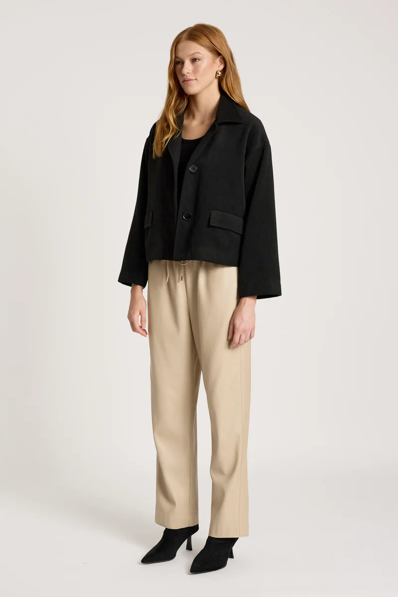 Eb & Ive Wanderer Crop Jacket Black
