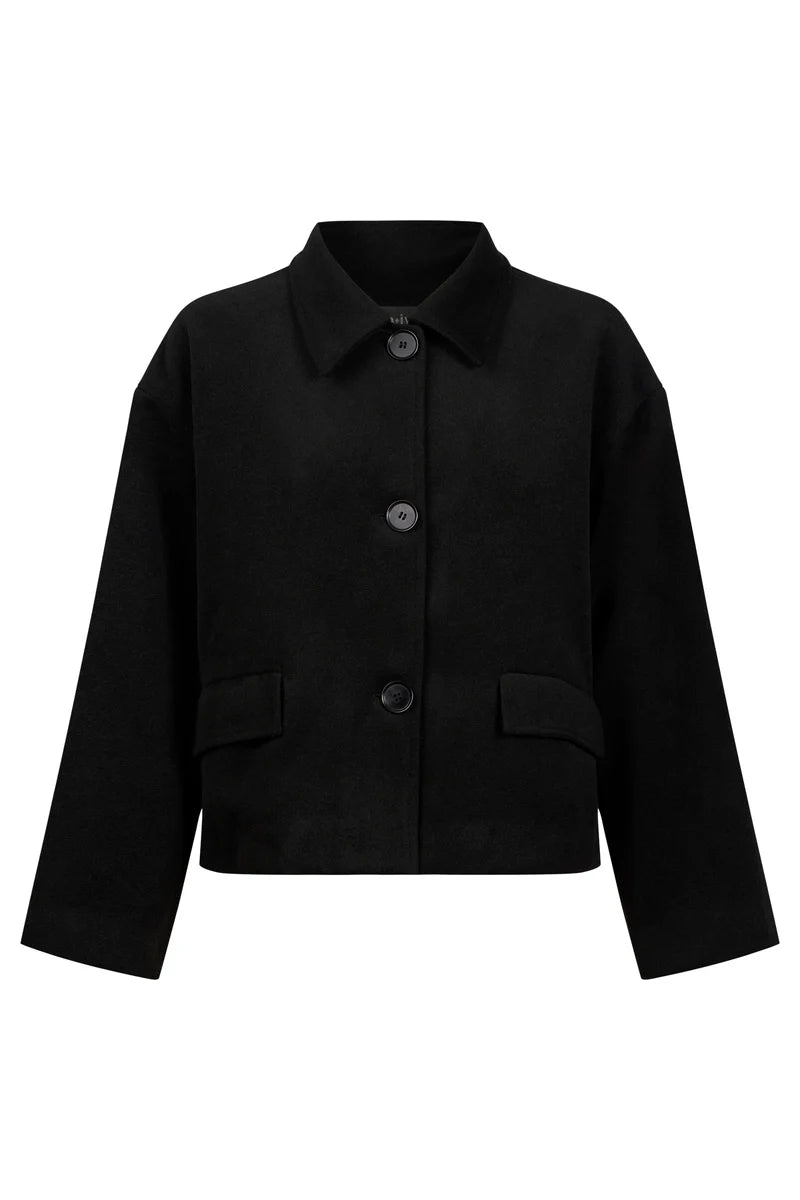 Eb & Ive Wanderer Crop Jacket Black
