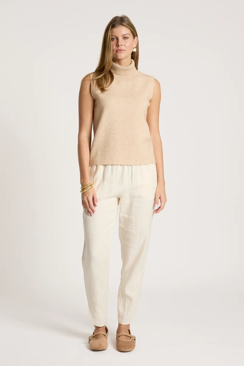 Eb & Ive Zala Knit Vest Bisque