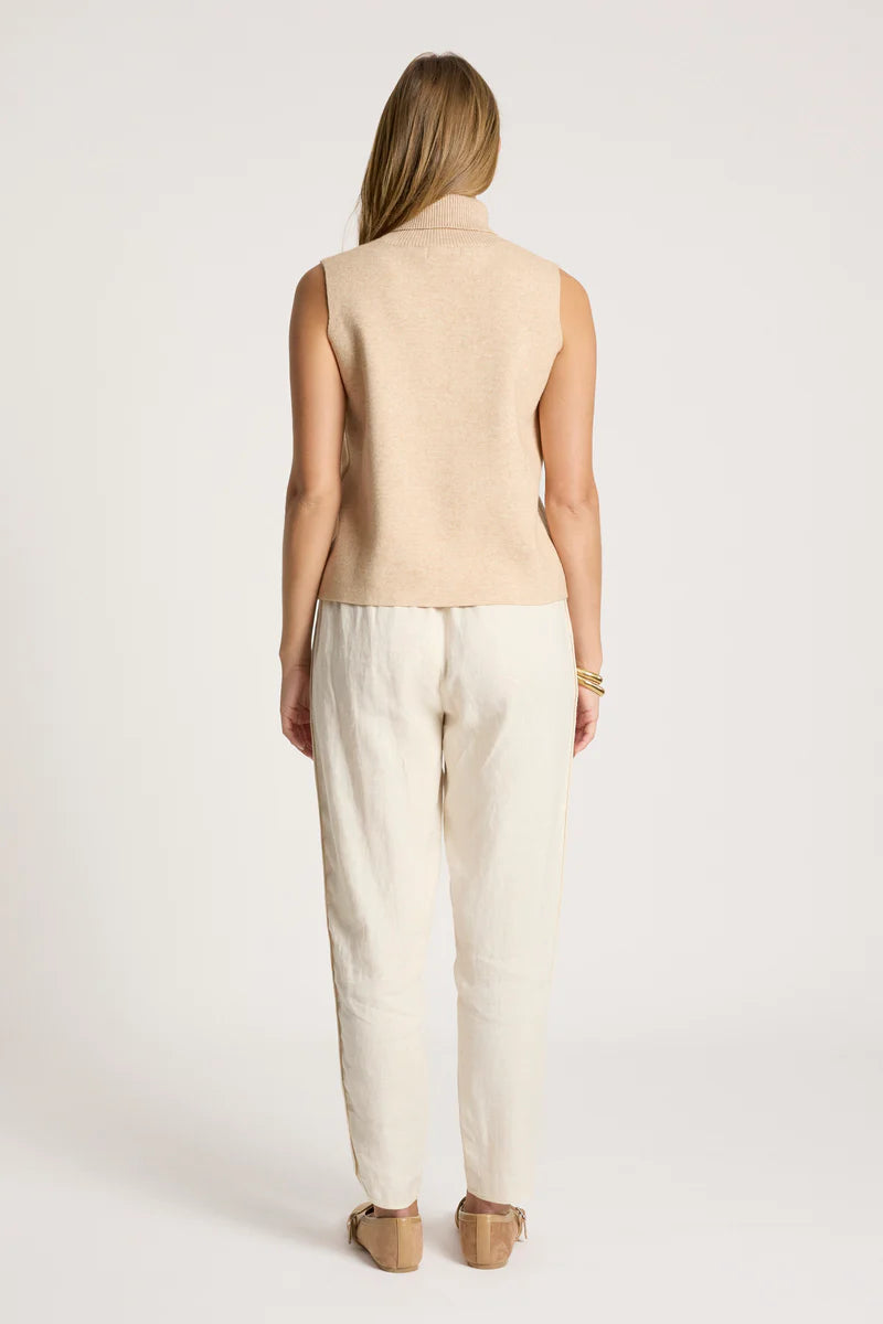 Eb & Ive Zala Knit Vest Bisque