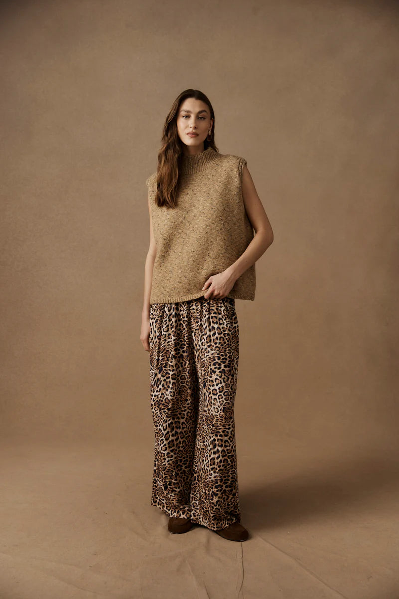 Eb & Ive Zarda Knit Vest Mocha