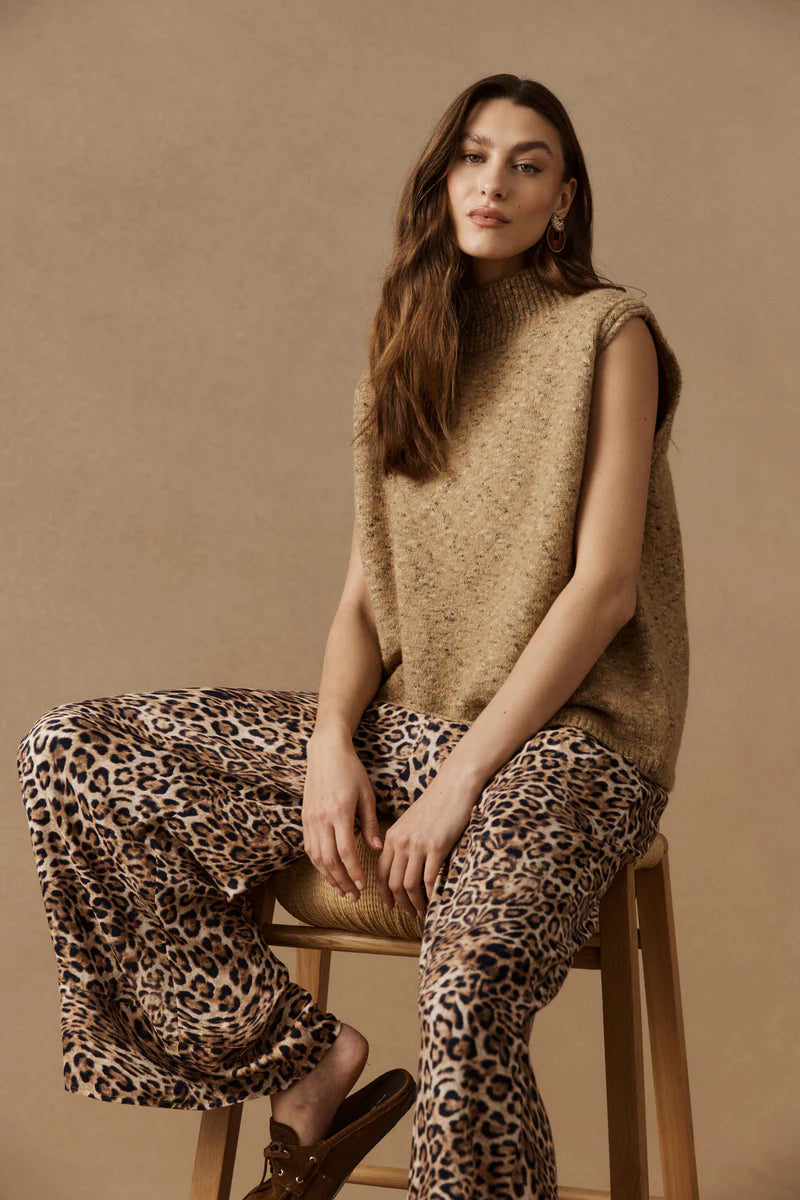 Eb & Ive Zarda Knit Vest Mocha