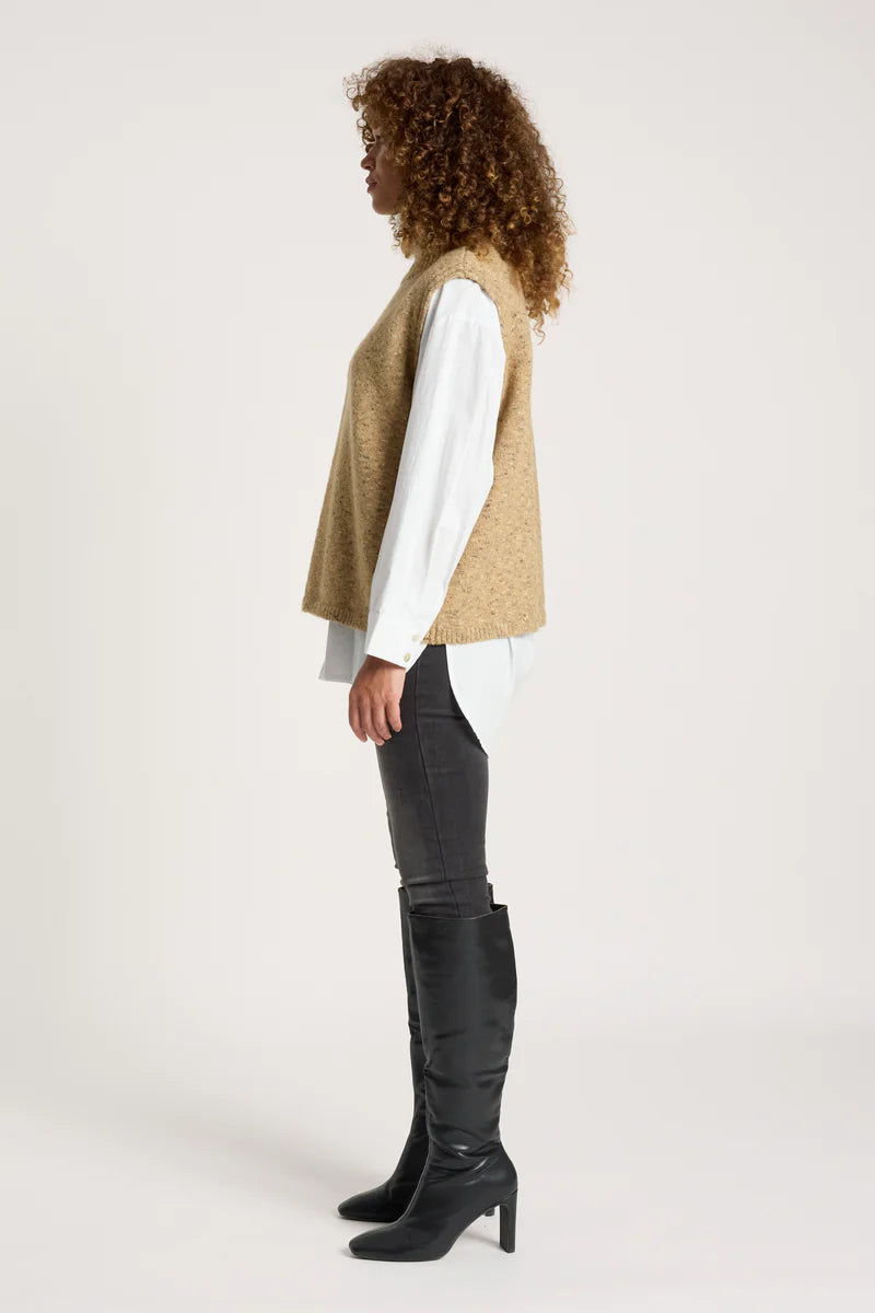 Eb & Ive Zarda Knit Vest Mocha