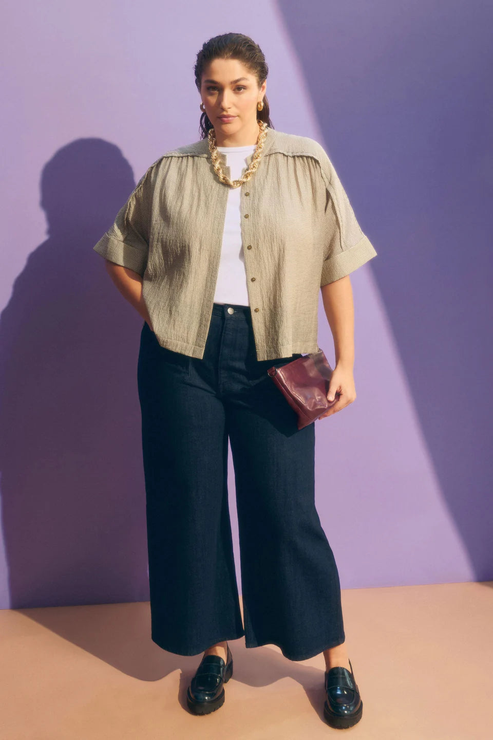 Elk Noemi Porta Shirt Olive Stripe