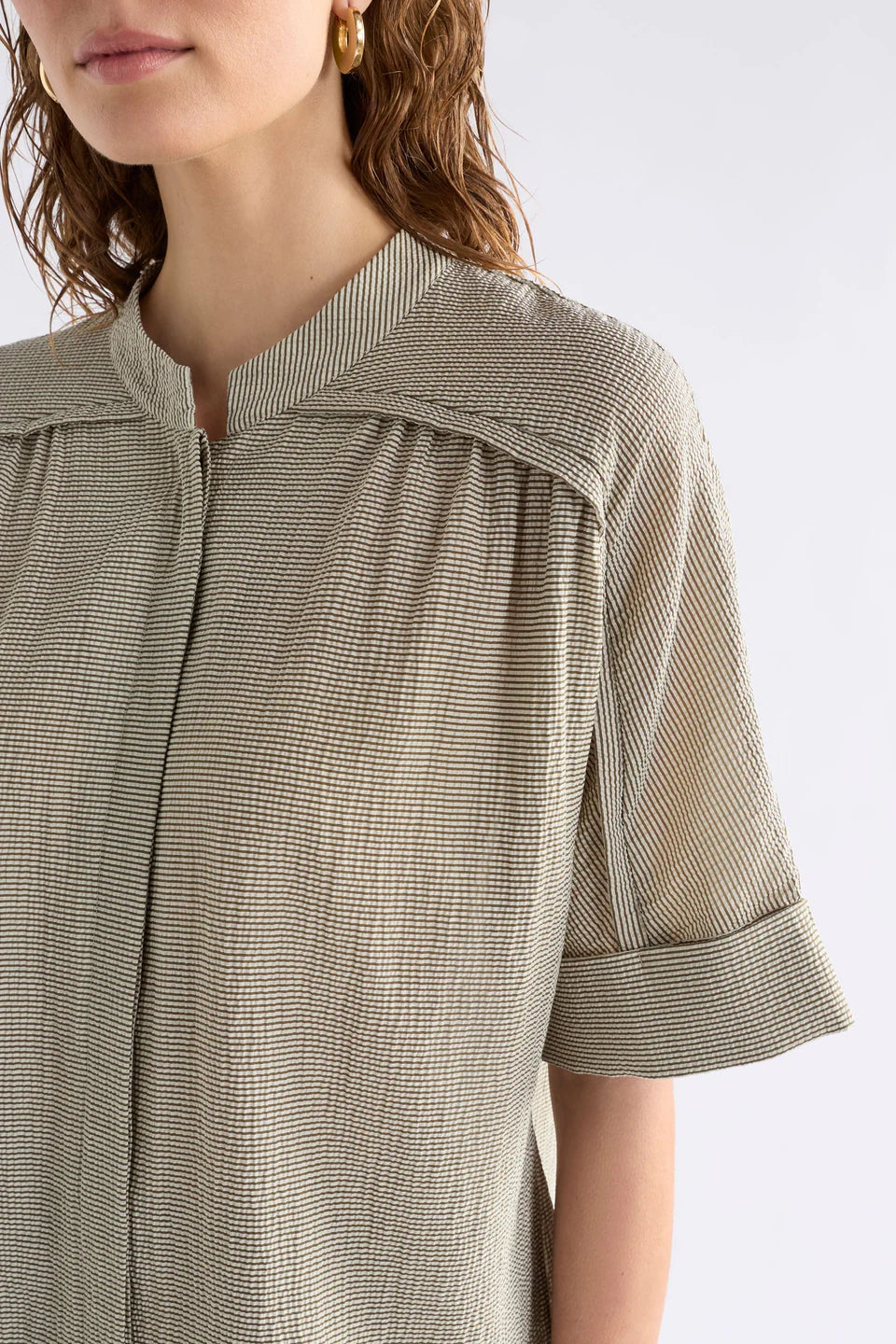 Elk Noemi Porta Shirt Olive Stripe