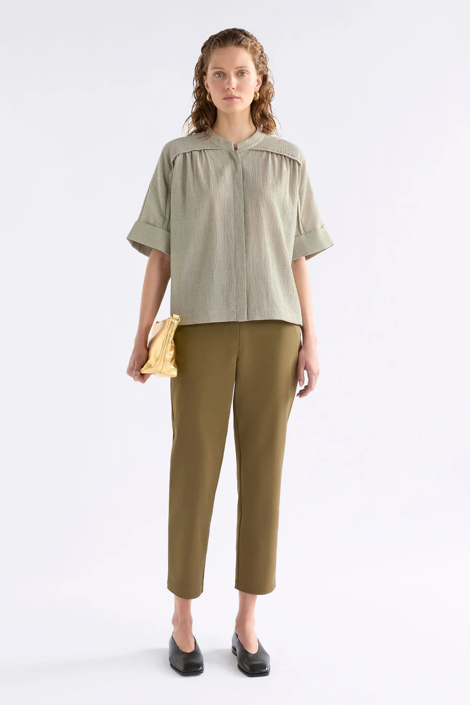 Elk Noemi Porta Shirt Olive Stripe