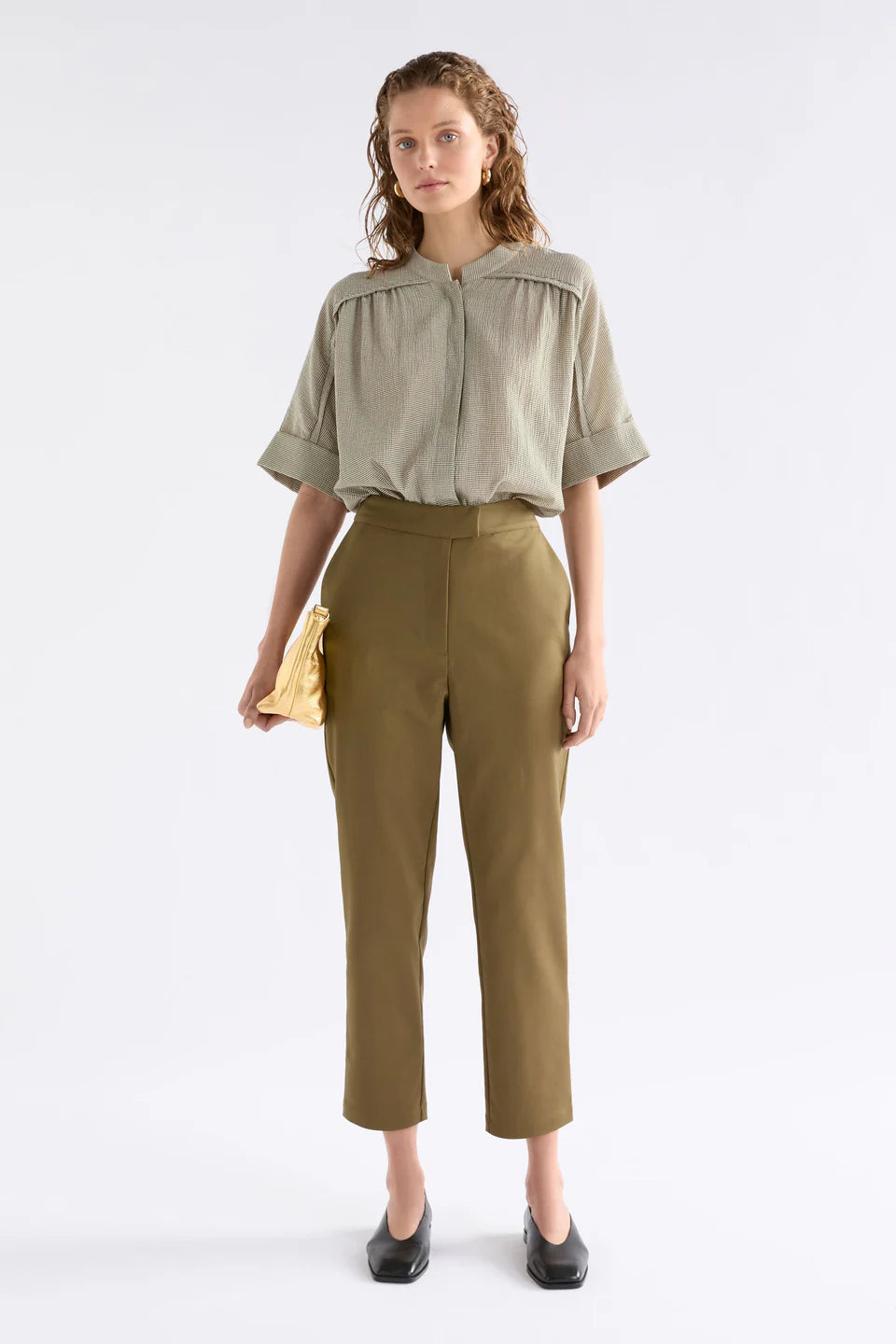 Elk Noemi Porta Shirt Olive Stripe