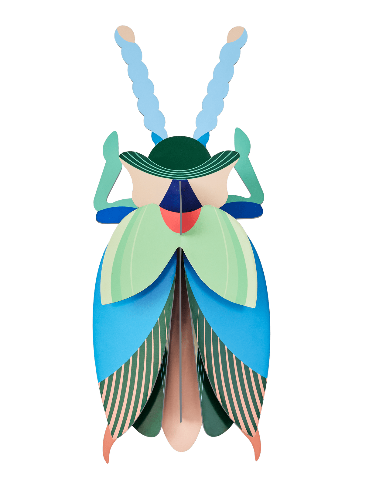 Studio Roof Wall Art Emerald Beetle