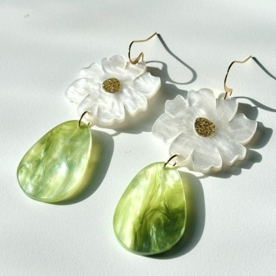 Hagen & Co Fiesta Earrings Sage