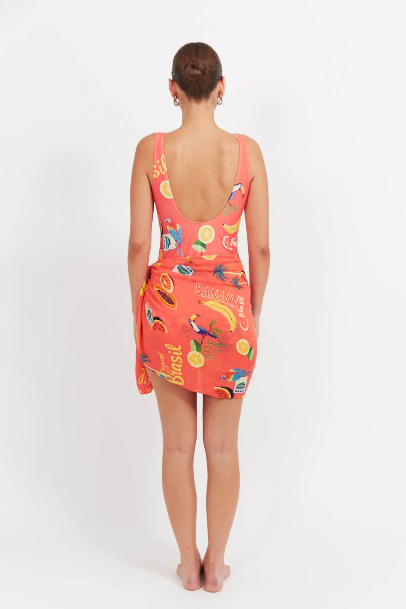 Haven Cabana Sarong Brasil Coral