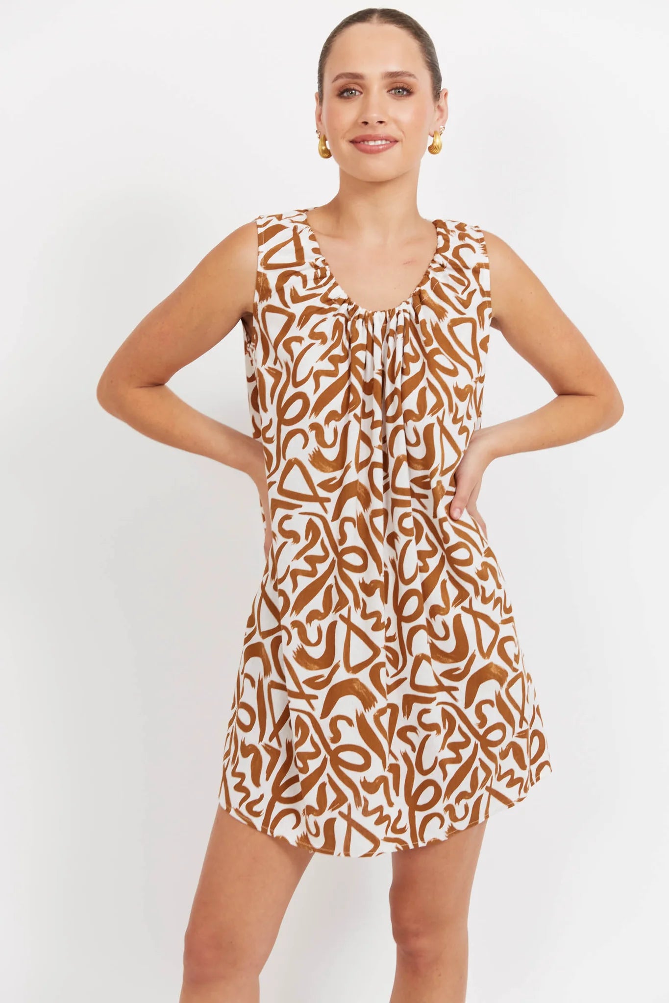Haven Bahama Tie Dress Opus Tan